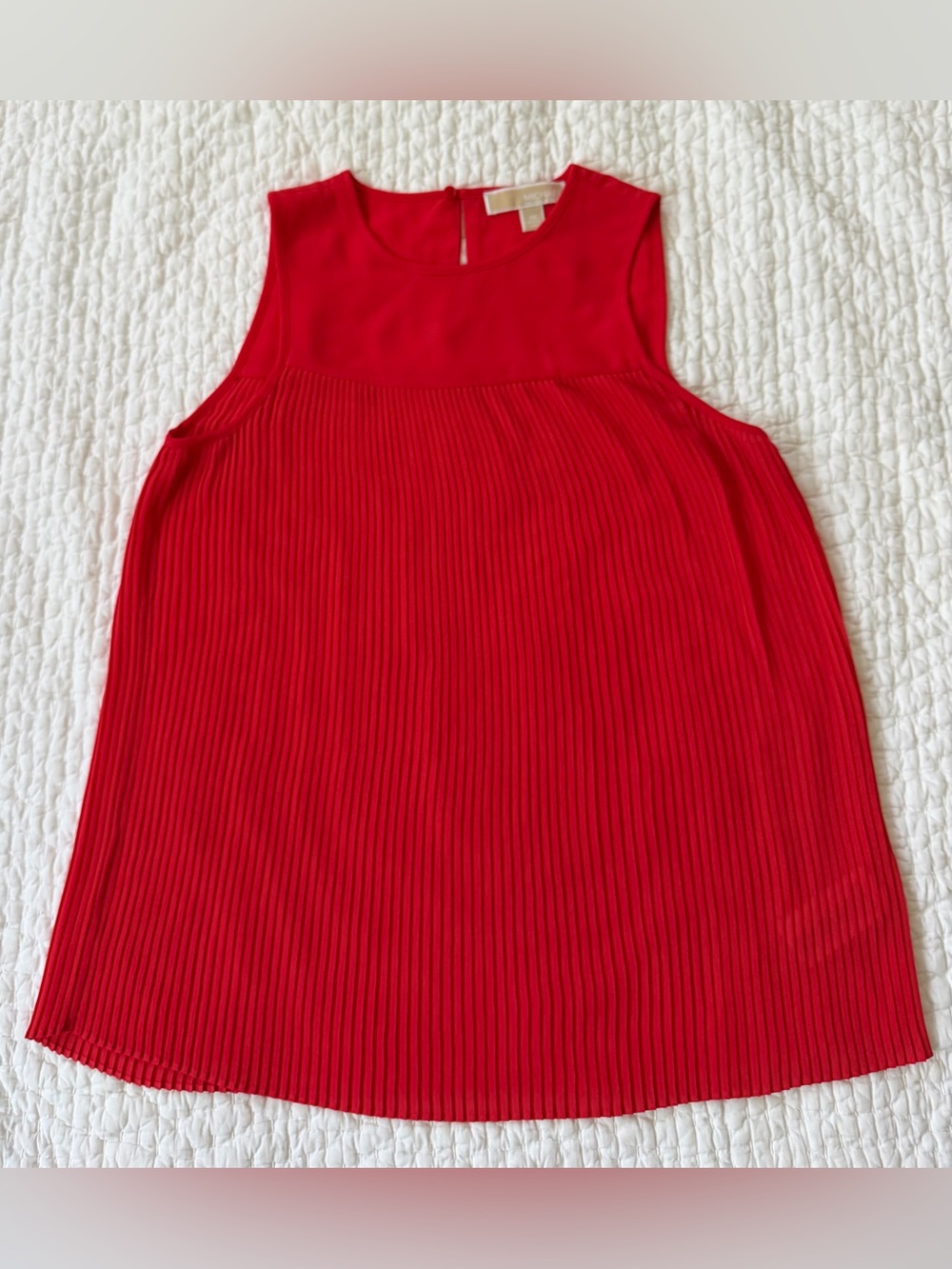 MICHAEL Michael Kors Coral Sleeveless Keyhole Blouse